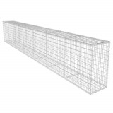 Cumpara ieftin Perete gabion cu capac, 600 x 50 x 100 cm, otel galvanizat