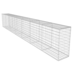 Perete gabion cu capac, 600 x 50 x 100 cm, otel galvanizat