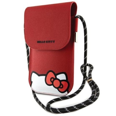 Geanta Crossbody - Hello Kitty Leather Hiding Kitty Cord (HKOWBPSCKER) - Red foto