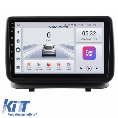 Navigatie Android Dedicata Renault Clio 3 (2005-2014), 9Inch, 4Gb Ram, 64Gb Stocare, Bluetooth, WiFi, Carplay Performance AutoTuning foto