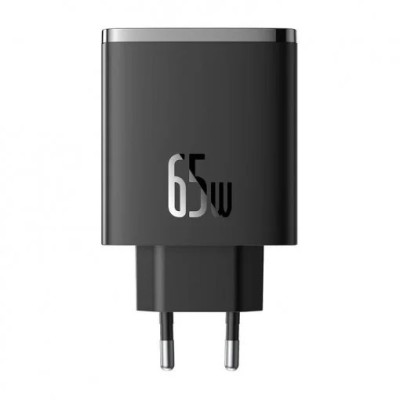 INCARCATOR RETEA Baseus Cube Pro, Quick Charge 65W, 2 x USB Type-C Output 5V/3A, 1 x USB, negru &amp;quot;P10152301113-00&amp;quot; (timbru verde 0.18 lei) - 6932172641 foto