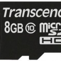 Card de memorie Transcend microSDHC, 8GB, Clasa 10