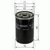 Filtru ulei FORD COURIER (J3, J5) (1996 - 2016) BOSCH 0 451 103 227