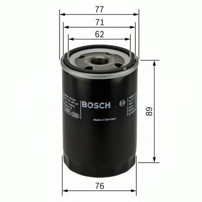 Filtru ulei FORD COURIER (JV) (1998 - 2016) BOSCH 0 451 103 227 foto