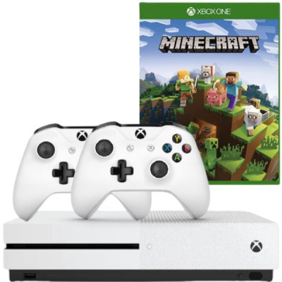 Consola MICROSOFT Xbox One S 1TB Second-Hand, ALB + 2 Controllere + Joc Minecraft Second-Hand SH foto