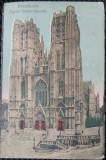 Carte postala, Bruxelles, Eglise Sainte Gudule, 1932