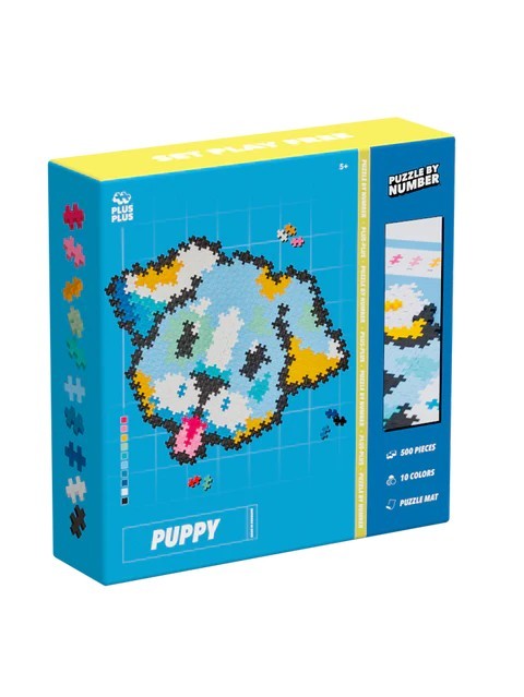 Puzzle pe numere Plus-Plus, 500 piese, Catelus