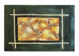 Cumpara ieftin Tablou abstract pictat manual, Dreptunghi solar, 90x60cm ulei pe panza in relief efect 3D