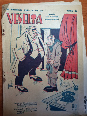 revista veselia 30 noiembrie 1945-revista umoristica foto