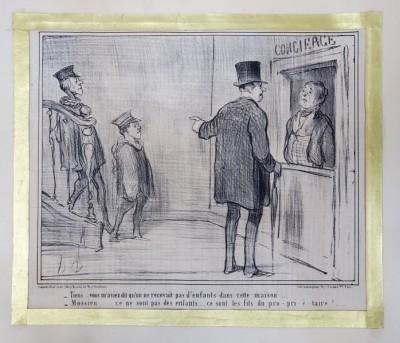 HONORE DAUMIER (1808-1879) - LITOGRAFIE foto