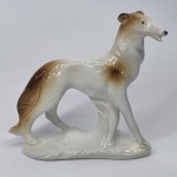 Caine barzoi - Bibelou portelan german vintage