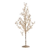 Cumpara ieftin Copac decorativ metal plastic auriu 9x9x50 cm