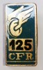 INSIGNA CFR 125 DE ANI JUBILEU GARA CFR FEROVIAR TRANSPORTURI ( CITITI DESCRIEREA )