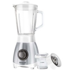 Blender de masa Sencor 250W cu cana din sticla 0,8L, 2 viteze si functie Pulse