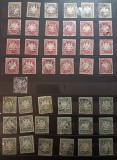 Lot timbre Bavaria (Bayern) Germania 1888&ndash;1911 &ndash; Stema Regală Bavareză, valori 3Pf, 5Pf, 10Pf și 20Pf &ndash; 35+ exemplare