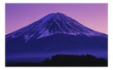 Tablou Canvas, "Frumusețea misterioasă a muntelui Fuji", Munte, Fuji, Purpură, Zăpadă, Cer, Noapte, Frig, Japan, Pitoresc, Natură, 39 x 26 cm, CMCLASS