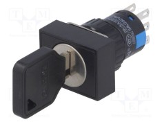Comutator cu cheie ONPOW Poz.i stabil 3 pini 3PST &Oslash;16mm