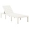 Sezlong, alb, plastic - 1