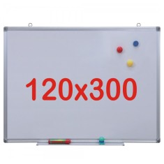 Tabla alba magnetica, 120x300 cm Premium (7 ani Garantie)