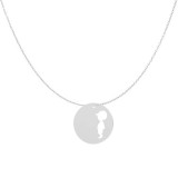 Lantisor model charm banut decupat baietel- argint 925