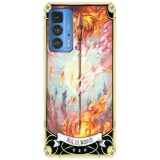 Husa compatibila cu Motorola Edge 20 Lite model Ace of wands, Silicon, TPU, Viceversa, Transparent, Carcasa