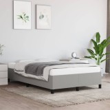 VidaXL Cadru de pat fără saltea, gri deschis, 120x200 cm, textil