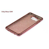 Husa Telefon Samsung Galaxy J1 (2016) J120 Jelly Bling Rose Gold