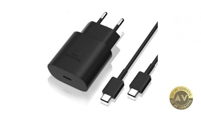 Incarcator Fast Charge, 25 W, compatibil cu Samsung S10, S20, S20 Ultra, S21 FE, S21, S22, S22 Plus, S23, S23 Plus, Note 10, Note 20, si Cablu de date foto