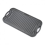 Cumpara ieftin Tava grill/plita Heinner, 51 x 26 x 2.5 cm, fonta, Negru