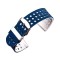 Curea silicon cu doua fete compatibila Fossil Gen 5 Smartwatch, 22mm, Alb/Albastru