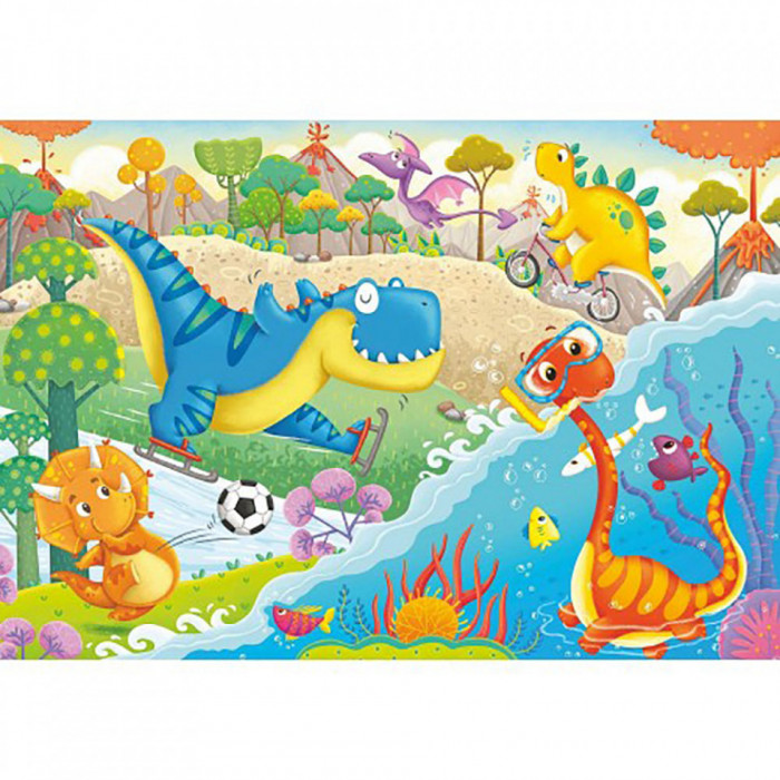 Puzzle Prietenii Mei Dinozaurii, 2X12 Piese