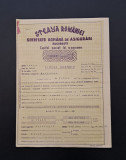 Polita de asigurare 1922 Steaua Romaniei