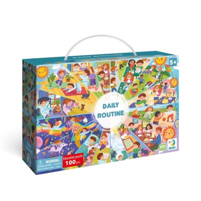 Puzzle - Activitatile zilnice (100 piese) PlayLearn Toys foto