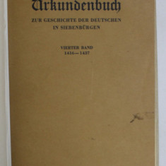 URKUNDEN ZUR GESCHICHTE DER DEUTSCHEN IN SIEBENBURGEN ( DOCUMENTE DESPRE ISTORIA GERMANILOR DIN TRANSILVANIA ) , TEXT IN LB. GERMANA , von GUSTAV GUN