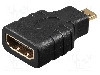 Cablu {{Tip cablu de conectare}}, HDMI soclu, micro mufa HDMI, {{Lungime cablu}}, {{Culoare izola&amp;amp;#355;ie}}, Goobay - 68842 foto