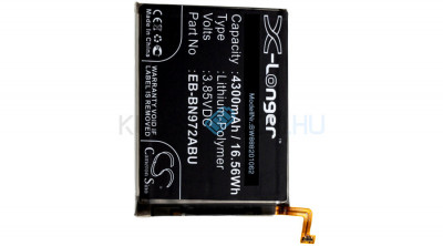 Baterie de telefon mobil VHBW Samsung EB-BN972ABU, EB-BN972ABUL - 4300mAh, 3.85V, Li-polymer foto