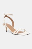 BOSS pantofi cu toc Charlize culoarea alb, 50542370