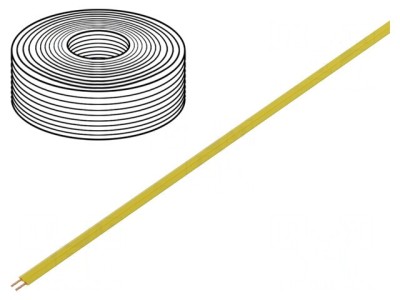 Cablu Electric 2x0.14mm&amp;sup2; 250V 5m Galben foto