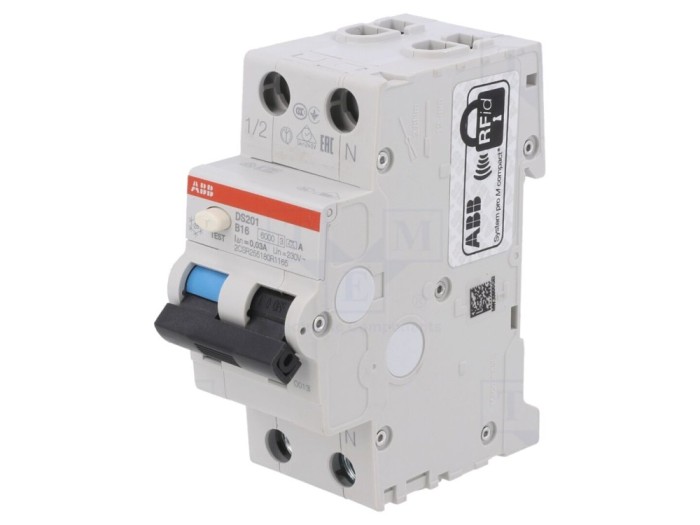 RCBO 16A 30mA 1P+N
