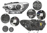 Far Bmw Seria 1 (F20), 08.2011-06.2015, fata, Stanga, bi-xenon; cu LED daytime running light; D1S+LED+PY21W; electric; fara unitate control; fara bal, Depo