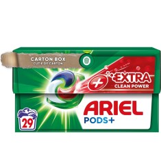 Detergent de rufe automat capsule Ariel PODS+ Extra Clean Power, 29 bucati