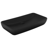 Cumpara ieftin Chiuveta dreptunghiulara de lux, negru mat, 71x38 cm, ceramica
