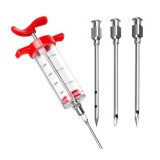 Seringa de injectat carne si alimente,capacitate 50 ml si 3 ace diverse grosimi incluse