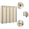 VidaXL Șifonier cu 4 compartimente, crem, 175 x 45 x 170 cm