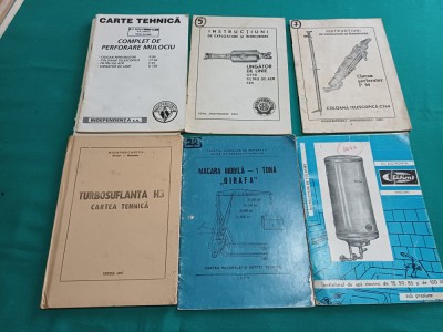 LOT 7 INSTRUCȚIUNI EXPLOATARE + CĂRȚI TEHNICE UTILAJE ROM&amp;Acirc;NEȘTI *1972 / 300 foto