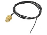 Cablu Coaxial 50&Omega; 1m SMA Negru Drept