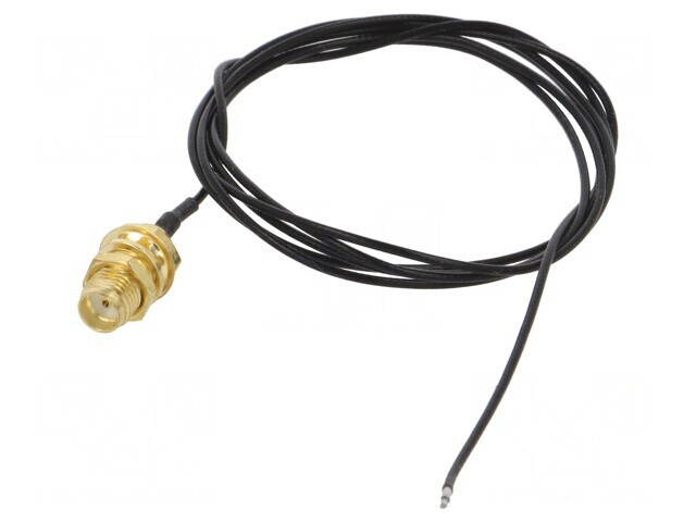 Cablu Coaxial 50&Omega; 1m SMA Negru Drept