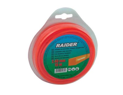 Fir de taiere, 2.4 mm, 15 m, forma patrata, Raider 110212 foto