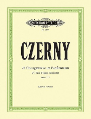 24 Five-Finger Exercises Op. 777 for Piano foto