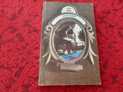 SCRISORI - JOHN KEATS, ED UNIVERS 1974 RF1/1 foto